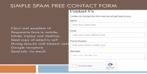 Simple Secure Contact Form With reCAPTCHA Screenshot 2