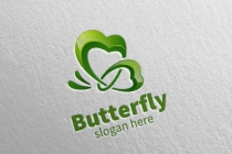 Butterfly Logo With 3D Concept Screenshot 2
