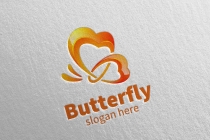 Butterfly Logo With 3D Concept Screenshot 3