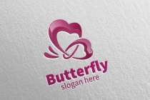 Butterfly Logo With 3D Concept Screenshot 4