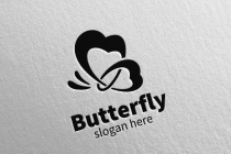 Butterfly Logo With 3D Concept Screenshot 5