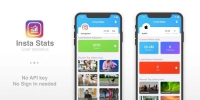 Insta Stats - iOS App Template