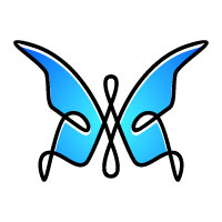 Butterfly Colors Logo 12