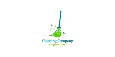 Cleaning Service Logo With Eco Friendly