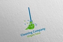 Cleaning Service Logo With Eco Friendly Screenshot 1
