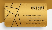 Geomec Black And Gold Business Card Template Screenshot 2