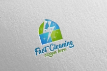 Cleaning Service Logo with Eco Friendly 13 Screenshot 1