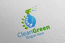 Cleaning Service Logo with Eco Friendly 22 Screenshot 1