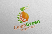 Cleaning Service Logo with Eco Friendly 22 Screenshot 2