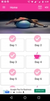 Female Home Fitness - Android App Template Screenshot 1