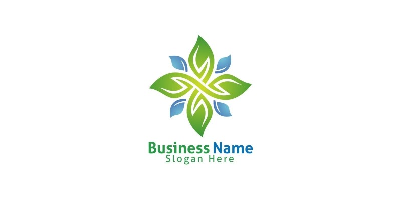 Natural Green Tree Logo with Ecology Leaf Design 6