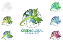 Natural Green Tree Logo with Ecology Leaf Design 8 Screenshot 1