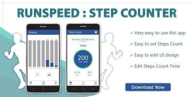 Runspeed - Step Counter Android App Template