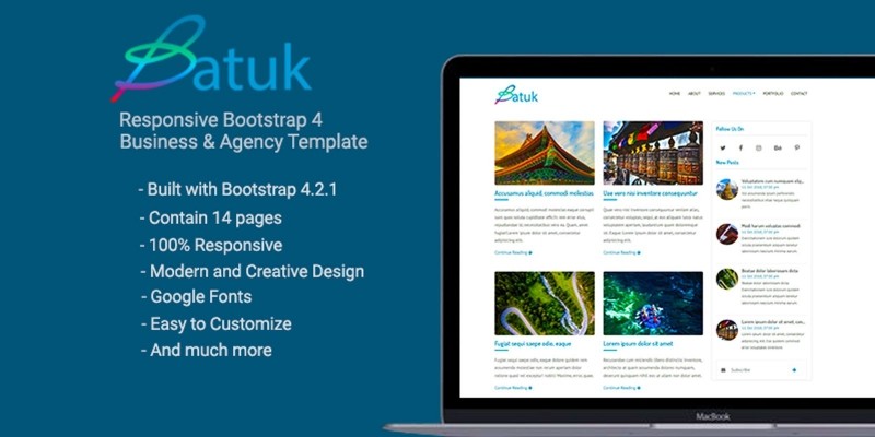 Batuk - Bootstrap 4 Business Agency Template