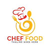 Chef Food Logo Design.