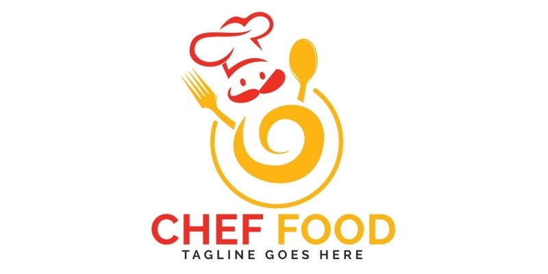 Chef Food Logo Design.