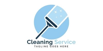 Cleaning Service Logo Design.