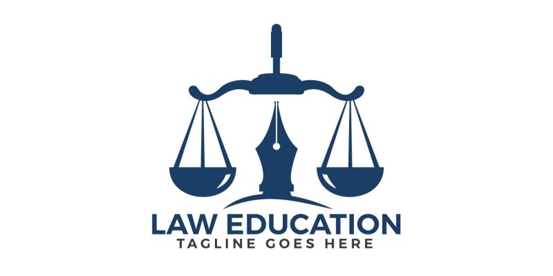 Law Education Logo Design