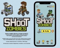Shoot Zombies Cars 2D And 3D Game Assets Screenshot 1