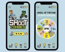 Shoot Zombies Cars 2D And 3D Game Assets Screenshot 2