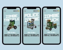 Shoot Zombies Cars 2D And 3D Game Assets Screenshot 6