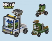 Shoot Zombies Cars 2D And 3D Game Assets Screenshot 9