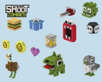 Shoot Zombies Cars 2D And 3D Game Assets Screenshot 10