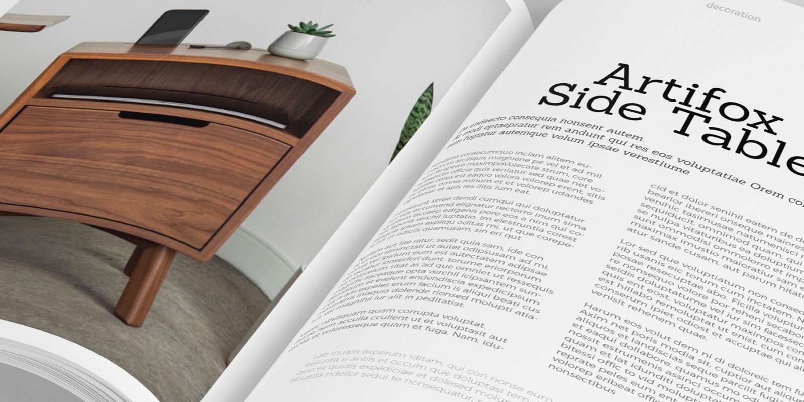 Design And Decoration Magazine Template