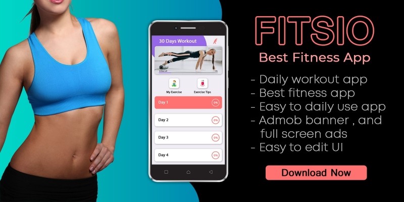 Fitsio - Android Fitness Workout App