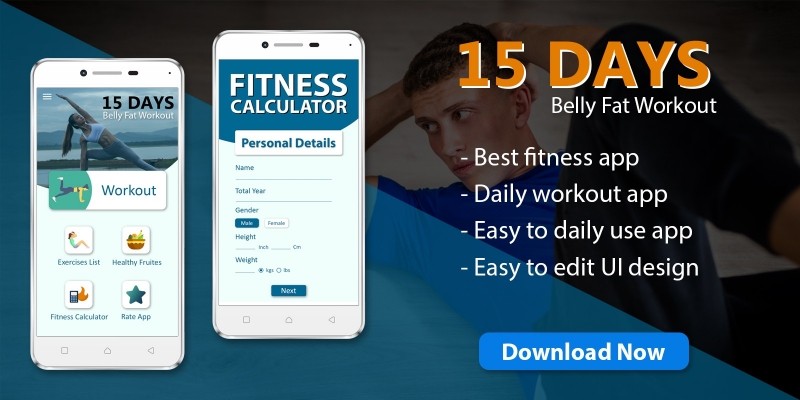 15 Days Belly Fat Workout - Android App Template