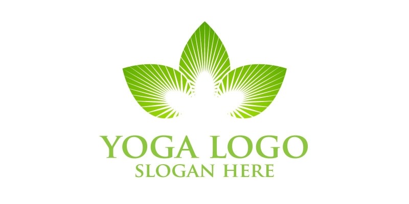 Yoga and Lotus Logo 1