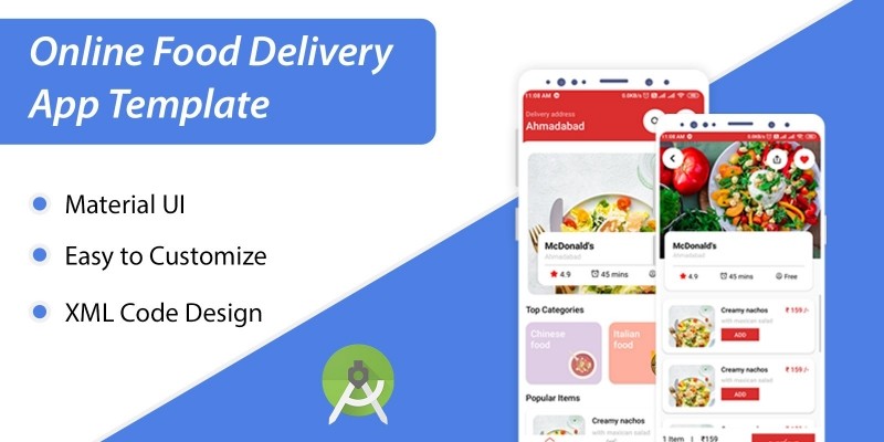 Food Delivery App XML UI Kit