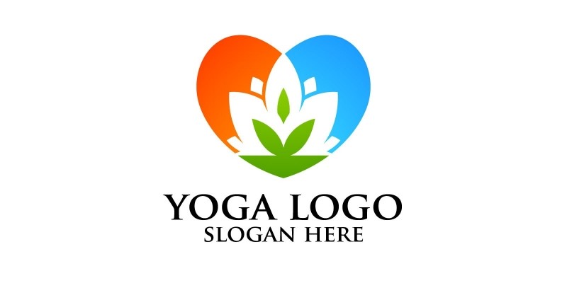 Yoga and Lotus Logo 4