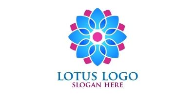 Yoga and Lotus Logo 7