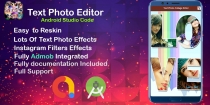 Amazing Text Photo Editor - Android Studio Code Screenshot 1