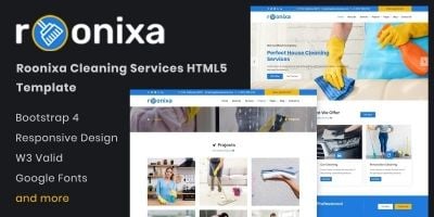 Roonixa - Cleaning Services HTML5 Template