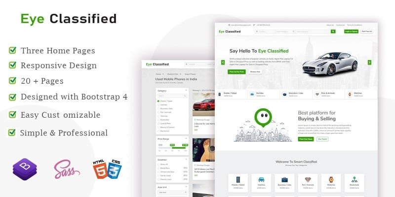 Eye Classified HTML Website Template