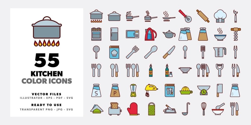 Kitchen Color Icons