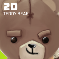 Teddy Bear 2D Game Character Sprites