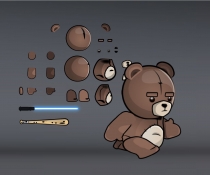Teddy Bear 2D Game Character Sprites Screenshot 1