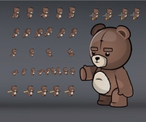 Teddy Bear 2D Game Character Sprites Screenshot 5