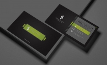 Ribbon Business Card Template Screenshot 3