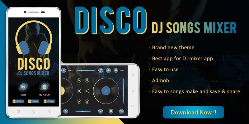 Disco - DJ Songs Mixer Android App Template 