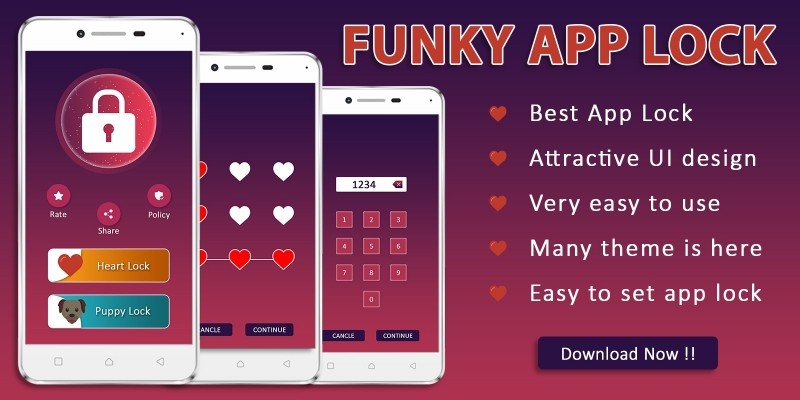 Funky Lock Screen App Source Code