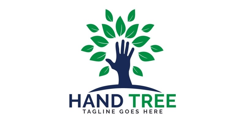 Hand Tree Logo Design