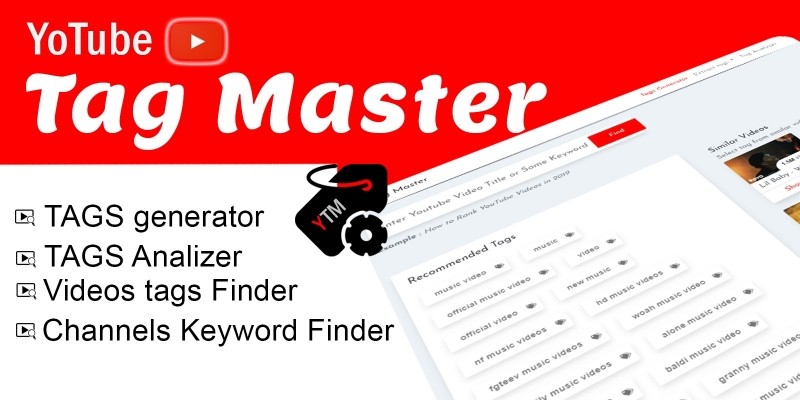 Youtube Tags Generator PHP Script