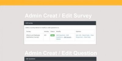 Survey QA Wizard System PHP