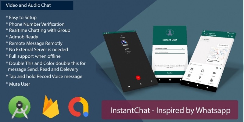 InstantChat  - Android Chat App Source Code