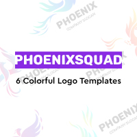 PhoenixSquad - 6 Colorful Logo Templates