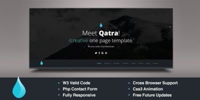 Qatra - Responsive Multipurpose HTML5 Template